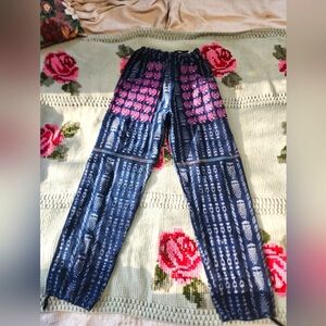 Vintage Cotton Embroidered Pants